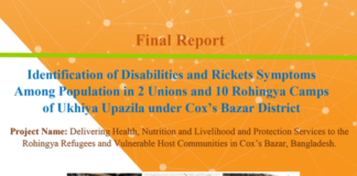 Identification of Disabilities and Rickets Symptoms Among Population in 2 Unions and 10 Rohingya Camps of Ukhiya Upazila under Cox’s Bazar District
